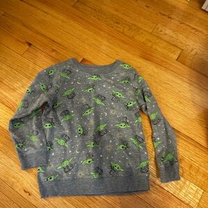 Star Wars Gray and Green Kids Sweatshirt